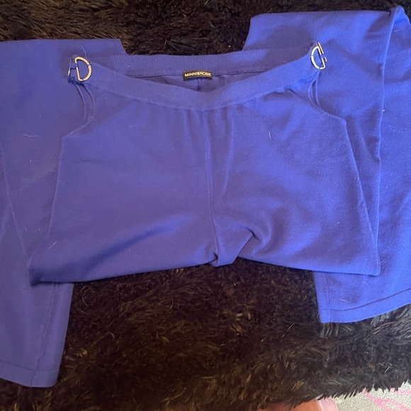 NWOT Minnie Rose Cashmere Flared Pants - Picture 6 of 8